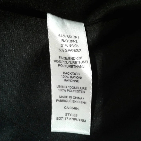 Women's Ricki's Black Faux Leather Suit Blazer Jacket in Size  Small - Picture 4 of 7